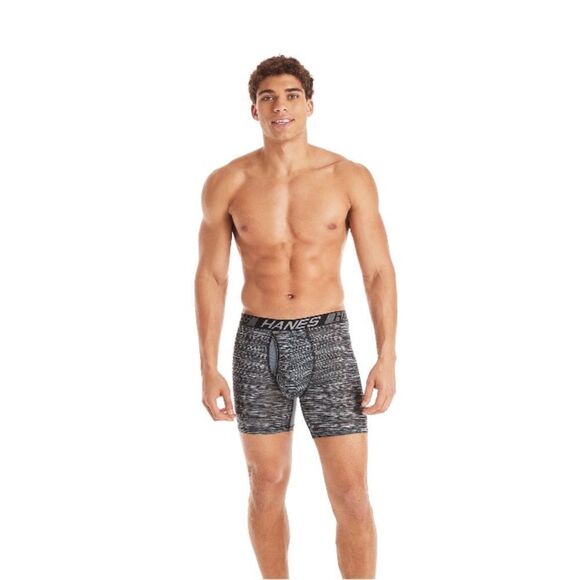 Hanes X-Temp Total Support Pouch Long Leg Boxer Briefs Underwear 2, 3-Packs S - Picture 8 of 9